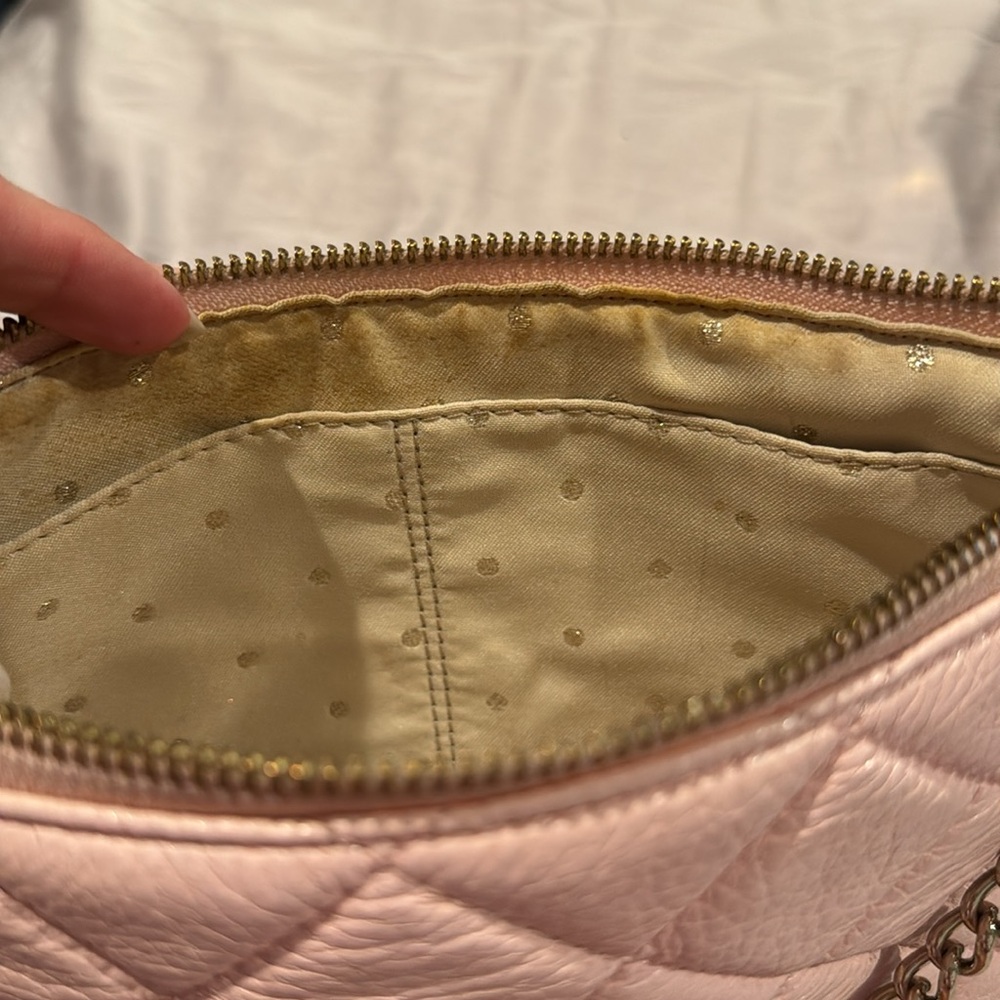 Kate Spade light pink quilted leather purse bag - Picture 8 of 9